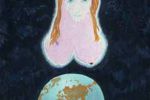 Дочь Земли. 1986 г. картон, акрил, 50х70